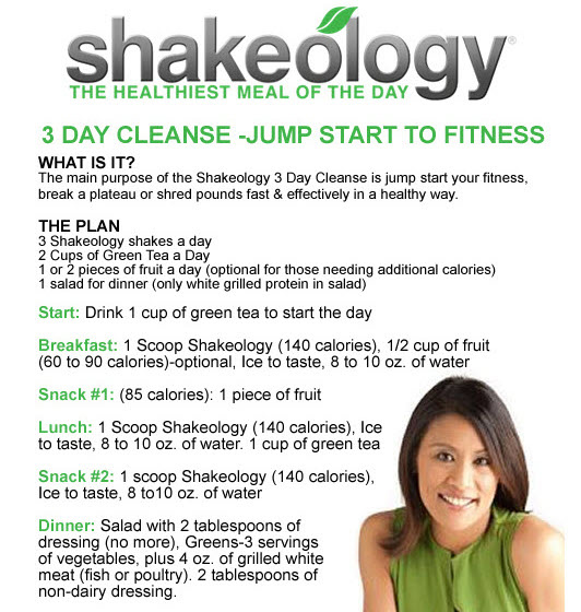 Shakeology 3 Day Cleanse