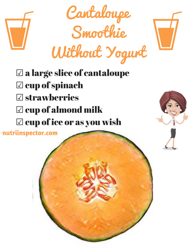 Cantaloupe Smoothie Without Yogurt