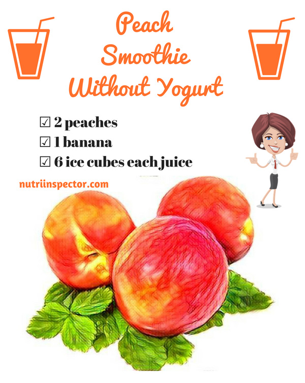 Peach Smoothie Without Yogurt