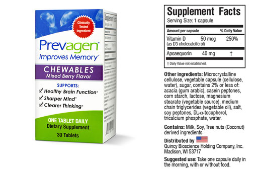 Ingredients Prevagen